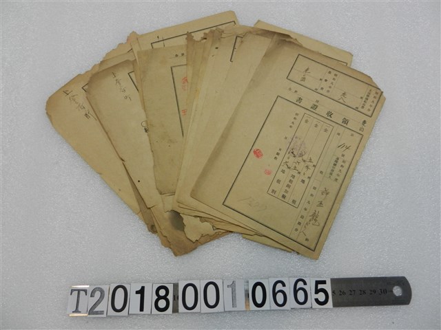 許丕龍納稅領收證書組 (共1張)