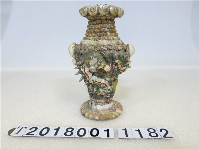 綠龍裝飾貝殼拼貼花瓶 (共1張)