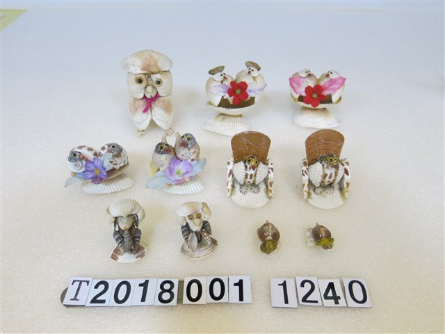 貝殼動物擺飾組 (共1張)