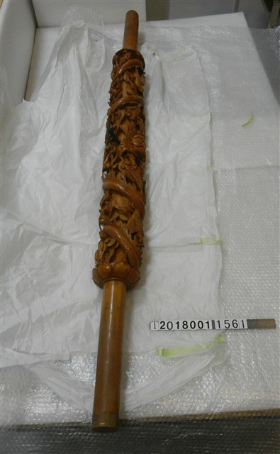 木製田寮慶樂軒鑼桿 (共1張)