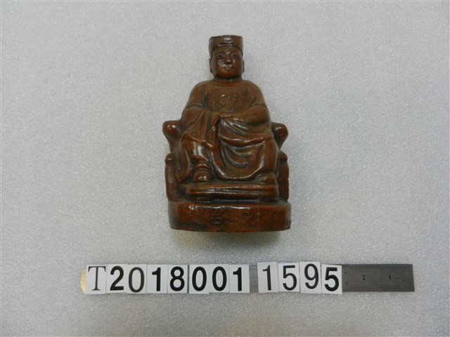 日治時期內轆曾火木供木雕灶君神像 (共1張)
