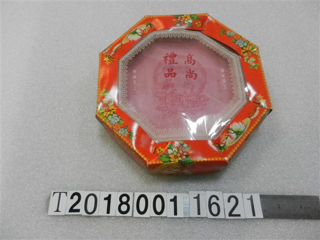 八角紅框糕餅盒 (共1張)