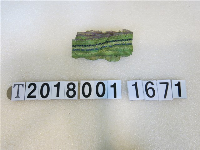 花紋飾綠色絲帶 (共1張)