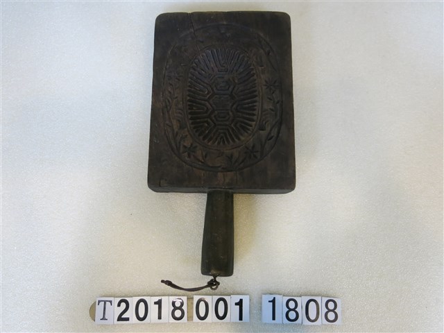 壽龜壽桃糕餅握柄模具 (共2張)