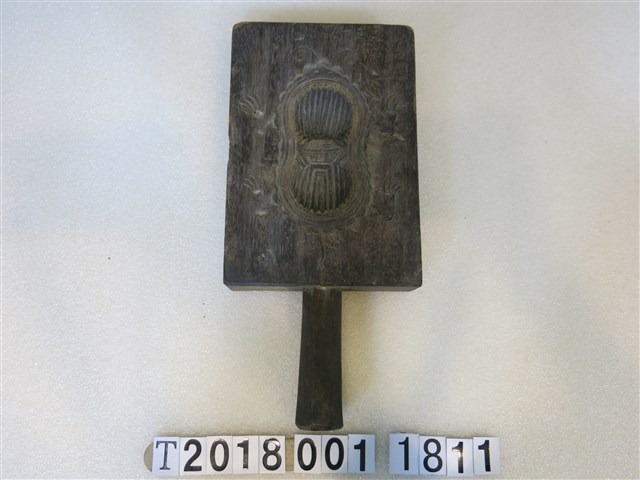 四面壽桃動物糕餅握柄模具 (共2張)