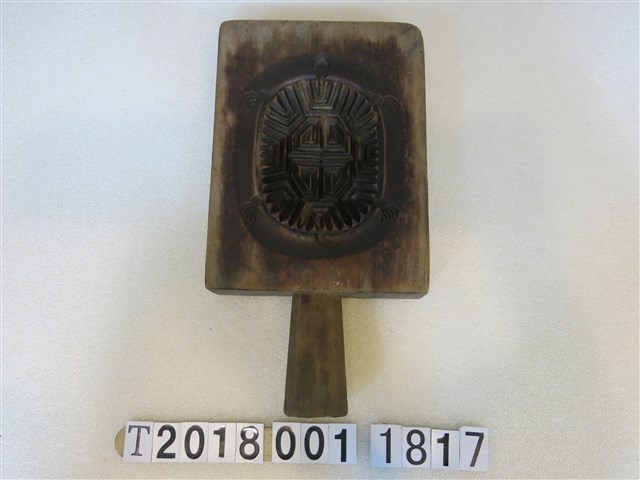 雙面壽桃壽龜糕餅握柄模具 (共2張)