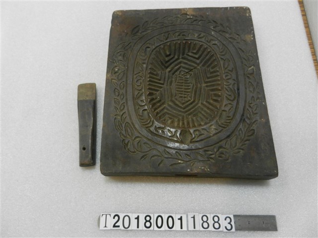 雙面壽龜糕餅握柄模具 (共2張)