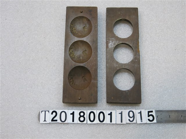 鳥刻字三圓糕餅模具組 (共1張)