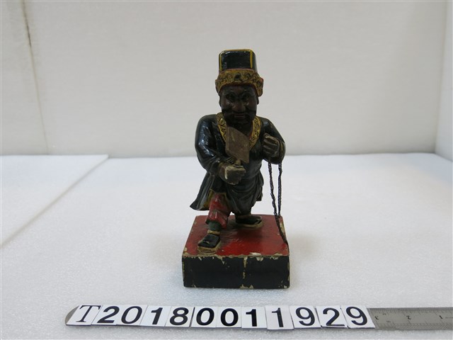 木雕黑無常將軍范無忌神像 (共1張)