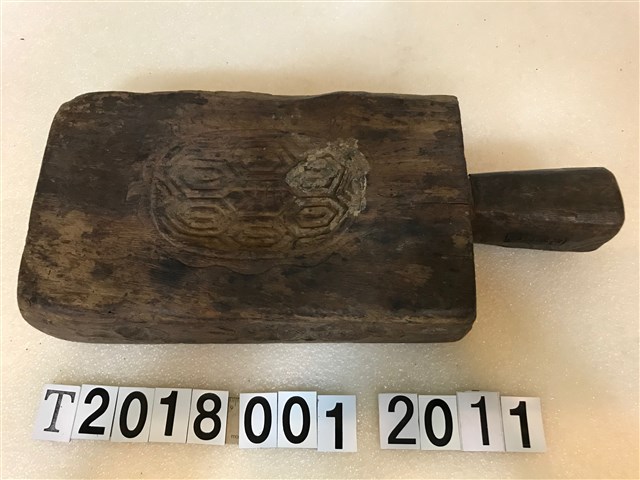 壽龜四面糕餅握柄模具 (共3張)