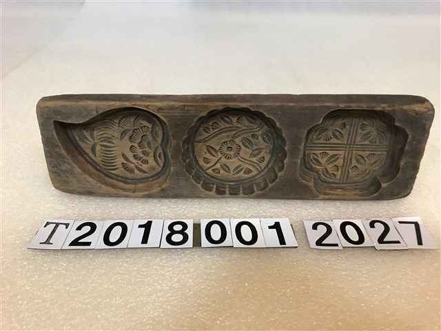 花壽桃三糕餅模具 (共1張)