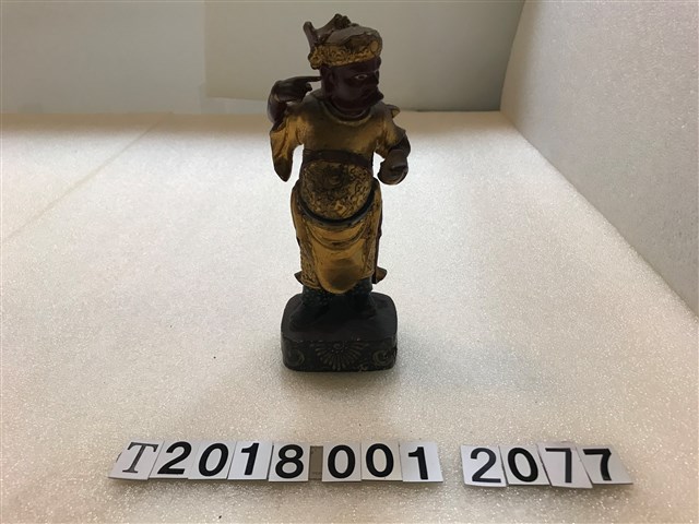 有底座木雕右手指右耳順風耳 (共1張)