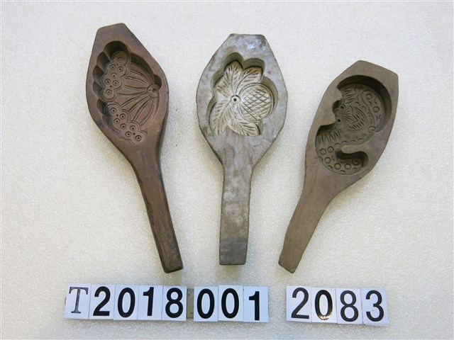 蓮花蝙蝠糕餅握柄模具 (共1張)