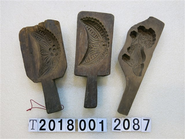 老虎花糕餅握柄模具 (共1張)