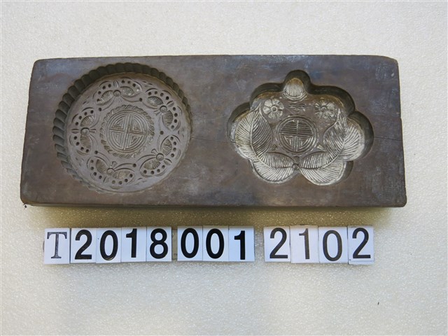 木製花紋糕餅模具 (共1張)