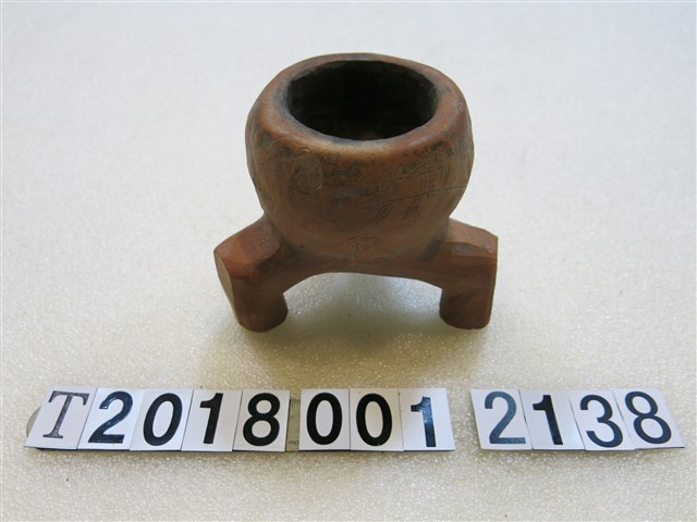 木製花鳥紋三足插香筒 (共1張)