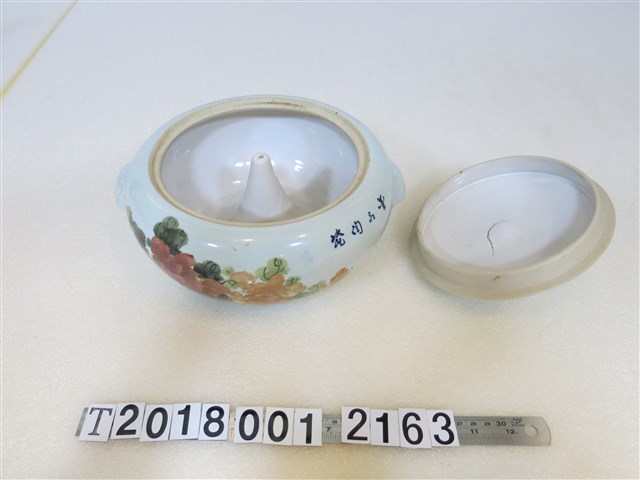 陶瓷製花紋白鍋 (共1張)