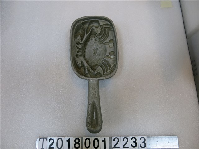 鋁製螃蟹紋糕餅握柄模具 (共1張)