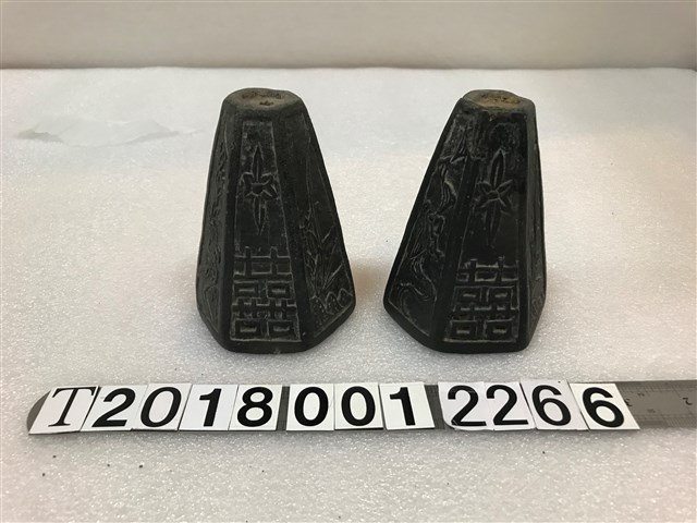 壽囍刻字花紋飾燭台組 (共2張)