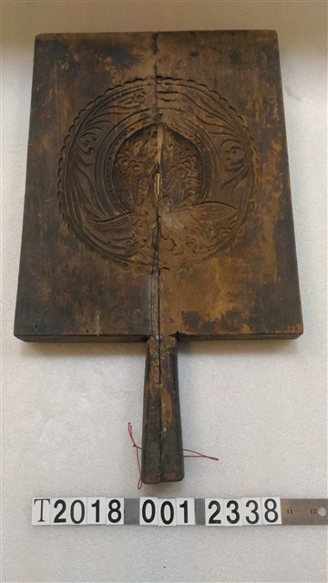 壽桃壽龜雙面糕餅握柄模具 (共2張)