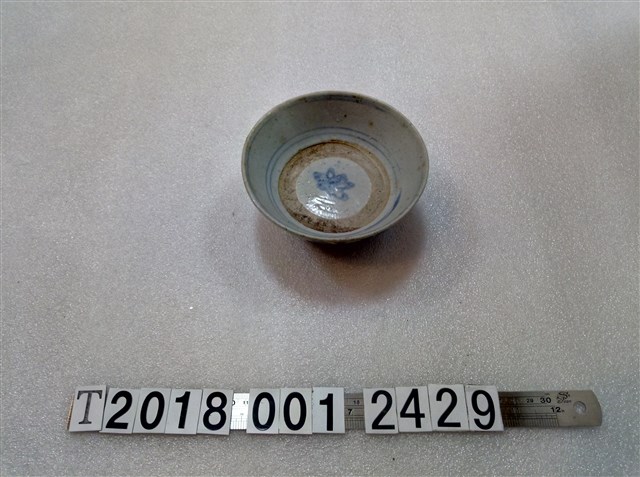 陶製藍花紋臺灣老碗 (共1張)