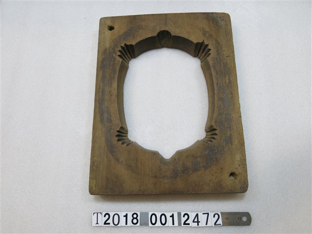 木製龜型蟲蛀痕糕餅模具上蓋 (共1張)