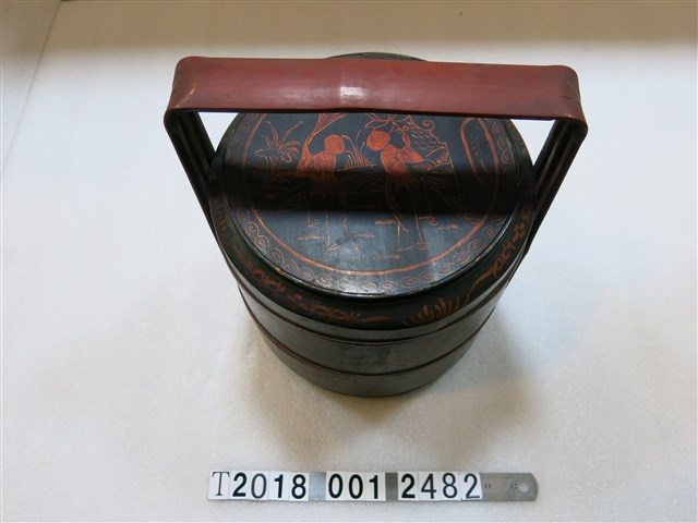 木製陳永盛手提飯盒 (共2張)