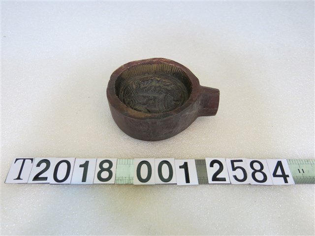 圓形秋字木製糕餅模具 (共1張)