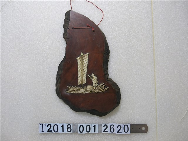 單桅竹筏漁夫樣式掛飾 (共1張)