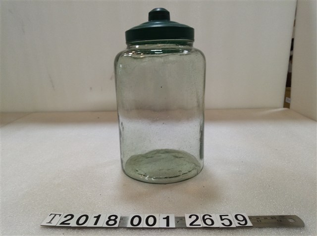 含蓋透明玻璃圓柱型餅乾罐 (共1張)