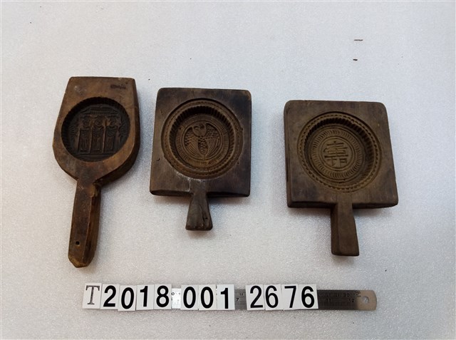 壽字人物老鷹糕餅握柄模具 (共2張)