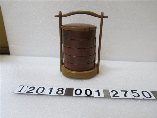 原住民服飾女子椰子樹圖樣餐盒組 (共1張)