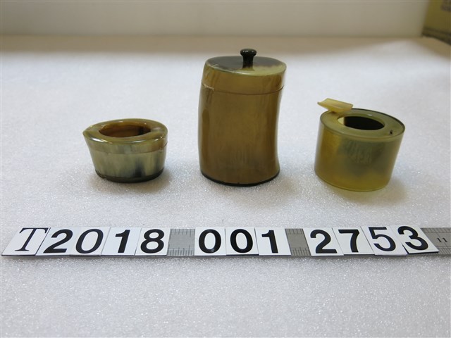 牛角圓柱體置物裝飾盒組 (共1張)