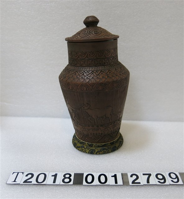 牧童拉牛紋飾山胞陳列館陶罐 (共1張)