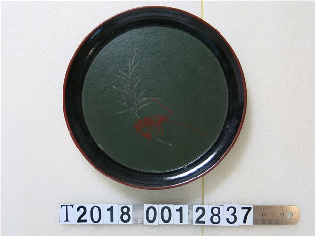 小林榮次商店紅蝦漆器圓盤 (共1張)