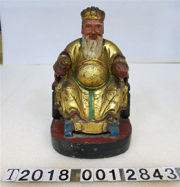 木製金衣土地公神像 (共1張)