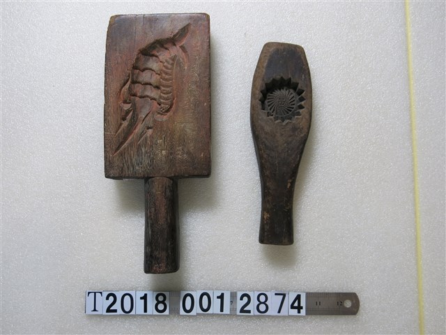 木製動物圖樣與品字糕餅模具 (共1張)
