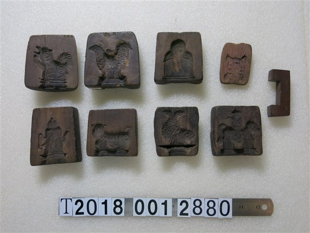 小型動物圖樣木製糕餅模具 (共1張)