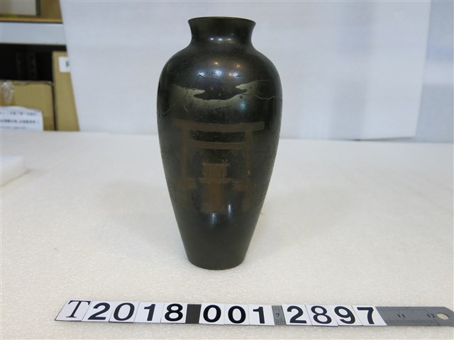 金屬製彰表臺南州花瓶 (共1張)