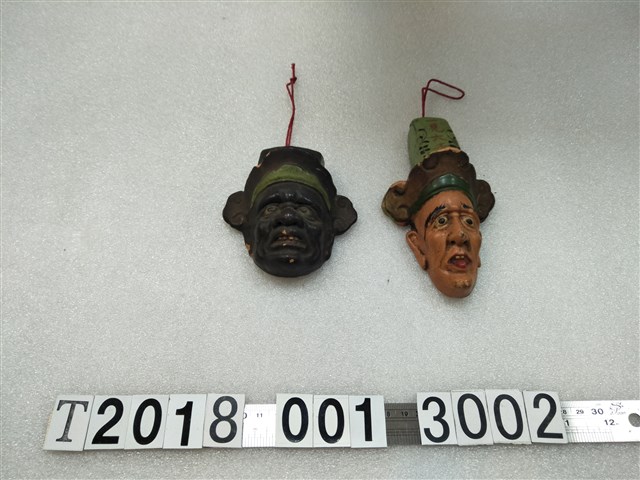 陶製七爺八爺造型掛飾組 (共1張)