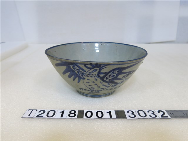 陶瓷製公雞圖樣臺灣老碗 (共1張)