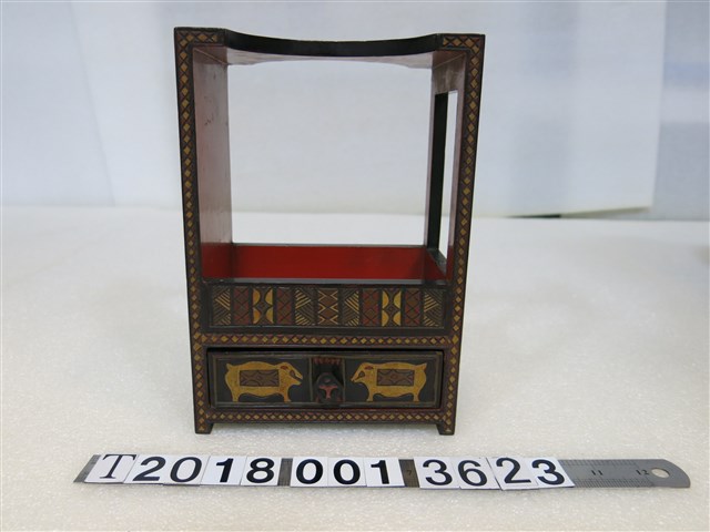 漆器格紋抽屜置物盒 (共1張)