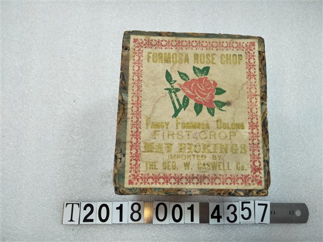 THE GEO.W.CASWELL.Co.玫瑰造型臺灣烏龍茶箱 (共2張)
