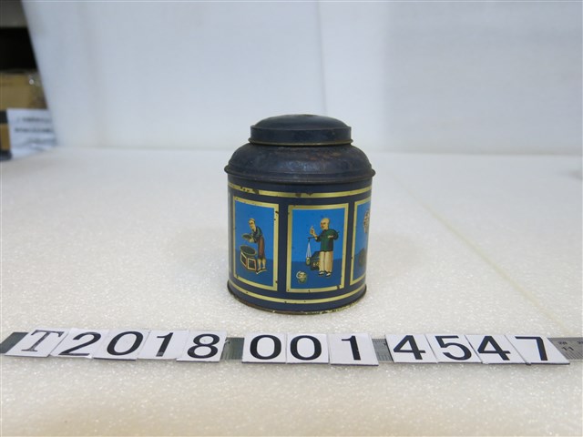 金屬製葡萄茶茶葉罐 (共2張)