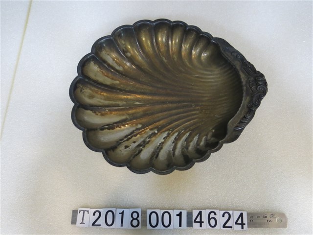 金屬製美國製貝殼裝飾盆 (共1張)