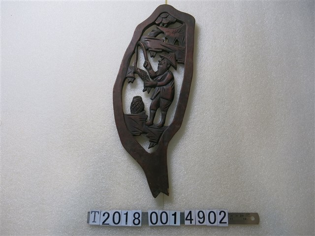 漁夫釣魚木製臺灣造型擺飾 (共1張)