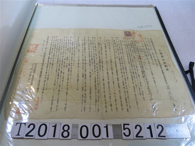 黃阿榮土地貸付契約書 (共1張)