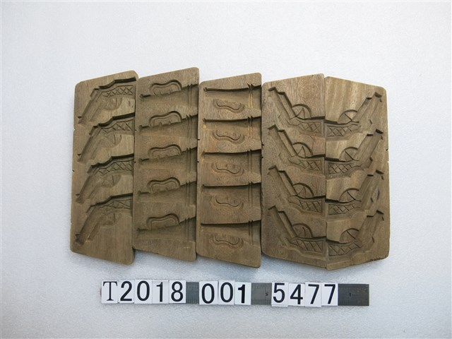 木製槍枝與樂器造型糕餅模具 (共1張)