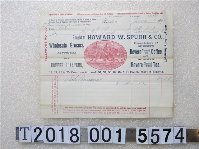 HOWARD W.SPURR&CO.借據 (共1張)