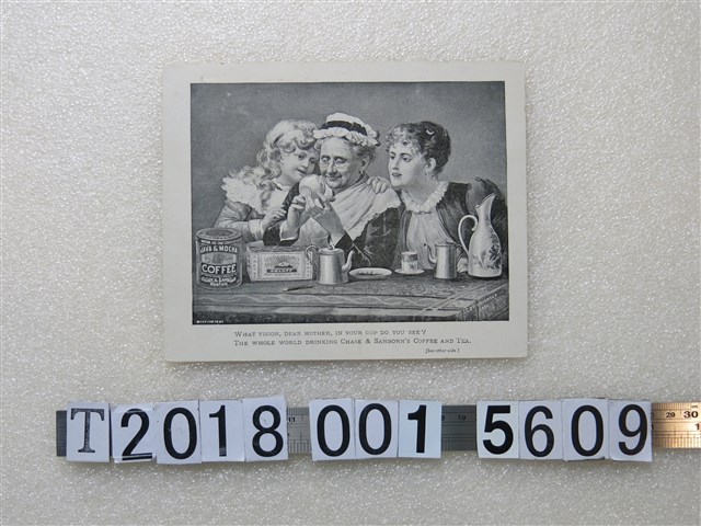 CHASE & SANBORN'S COFFEE AND TEA 發行黑白明信片 (共2張)